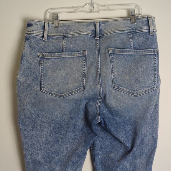 Signature Fit Flex Magic Waistband High Rise Acid Wash Jegging Women's Size 18 - Picture 11 of 13